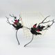 thumbnail image 4 of Gorgeous Flower Headband Branches Spiderling Cosplay Accessories Headdress with Foliage Branches Party Wear, 4 of 4