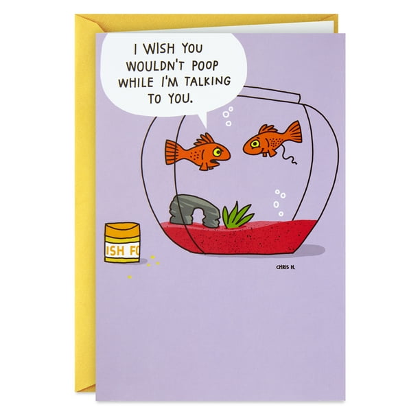 Hallmark Shoebox Funny Birthday Card (Goldfish Poop) 