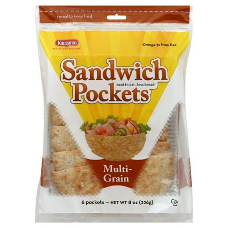 Kangaroo Kangaroo Sandwich Pockets, 6 ea
