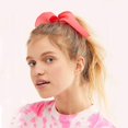 thumbnail image 5 of 6pcs Hair Scrunchies Satin Bunny Ear Bow Bowknot Scrunchie Bobbles Elastic Hair Ties Bands Ponytail Holder For Women Accessories, 5 of 5
