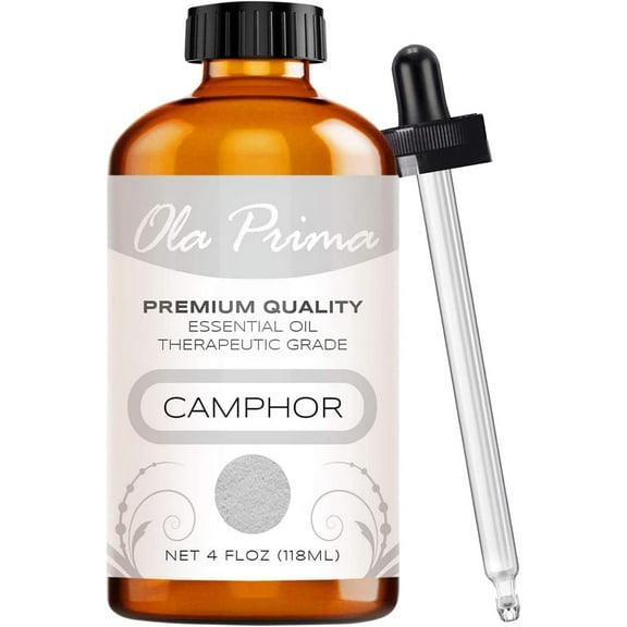 Ola Prima Camphor Essential Oil, 4 fl oz