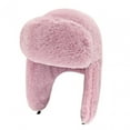 thumbnail image 4 of Gorros de de invierno, gorro de Lei Feng con orejeras gruesas para ciclismo de nieve, gorro cálido de invierno para hombres, esquí, motociclet Rosa, 4 of 8