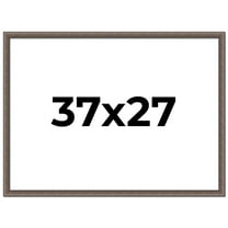 37x27 Frame Silver Real Wood Picture Frame Width 1.25 Inches | Interior Frame Depth 0.5 Inches |
