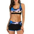 thumbnail image 1 of Gibobby Trajes de Baño Mujer Traje de baño estampado para mujer, traje de baño Digital, conjunto de ropa de playa, Bikini de cintura alta, traje de baño (Amarillo,CH), 1 of 5