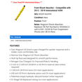thumbnail image 2 of Front Shock Absorber - Compatible with 2013 - 2018 International 4300 2014 2015 2016 2017, 2 of 2