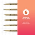 thumbnail image 2 of Sakura Pigma Micron Fineliner Pens - Archival Black and Colored Ink Pens for Writing, Illustration, or Journaling - Black and Colored Ink - 03 Point Size - 6 Pack, 2 of 6