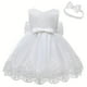 thumbnail image 4 of LZH vestidos de bautizo para niña de 0 a 3 meses, vestido blanco para bebé, vestidos de bautismo para niña, vestido de fiesta, desfile, 4 of 5