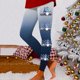 thumbnail image 2 of Mallas Termicas Afelpadas Gibobby Leggings Mujer Estampado Navideño Aqua M, 2 of 5
