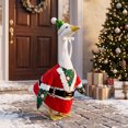 thumbnail image 2 of XGFHYJEH Proch Goose christmas Outfits, Garden Yard Lawn Porch Goose Clothes Goose Costume Clothing, Goose Outfit for 23'' Proch Goose Outdoor Outside Patio Decor, 2 of 7