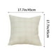 thumbnail image 3 of Funda de almohada de lino grueso a cuadros, color tejido, decorativa para sala de estar, 3 of 6