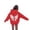 Red, variant on Girls Kids Graphic Zip Hoodie Sweatshirt for Casual Wear Comfort Knit Apparel for Girls Hoodie with Playful Print Size 4-5 Years