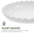 thumbnail image 5 of FUEENIRVA Round PP Plant Saucers for Indoor Pots, White, Thick and Sturdy, No Fading, 5 of 6