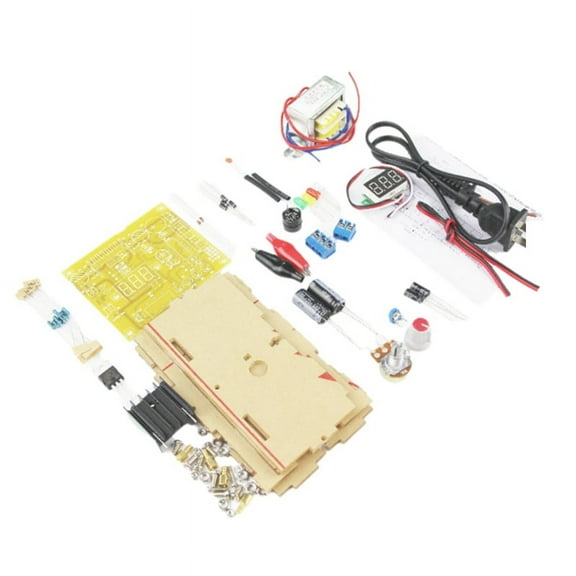 LM317 Adjustable Voltage Regulated Power Supply DIY Kit 110V Transformer Stabilized Power Supply laboratory US PLUG