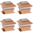 thumbnail image 1 of RELIGHTABLE Solar Square Outdoor Post Cap Deck Lights for 4x4 (Copper) (4-Pack), 1 of 4