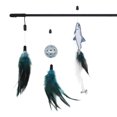 thumbnail image 1 of Cat Feather Teaser Set Interactive Detachable Cat Bell Wand Kitten Teaser Toy, 1 of 10