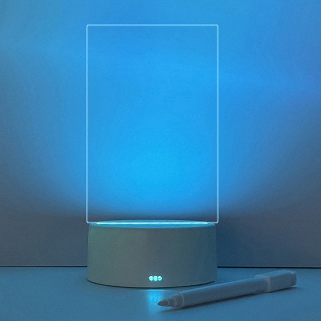 Atmósfera LED Night Light Rewrititable Acrylic Diy Mensaje Mensaje Ligero Ligero multifuncional con bolígrafo para accesorios para el hogar