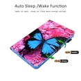 thumbnail image 5 of Fire HD 10 Case 2017 7th Generation, Fire HD 10 2015 Case, Allytech Slim Fit Smart Shell Auto Sleep Wake Shockproof Pencil Holder Cards Pocket Wallet Case Cover for Amazon Fire HD 10.1",Blue Butterfly, 5 of 8