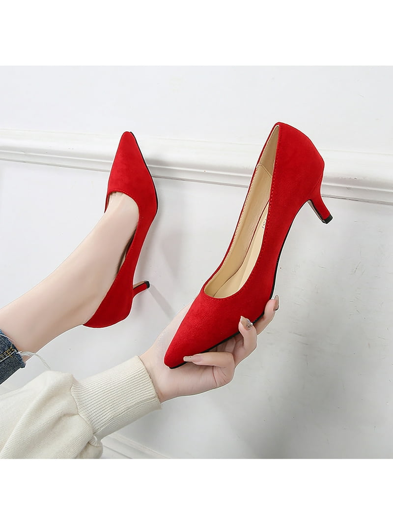 red dress heels Jezika Tied Shoulder Mini Next level update in the Charms Mini Dress Trend Alert: pops of red