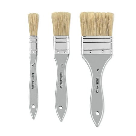 Liquitex BASICS Natural Hair Brush Set, 3-Brush Set