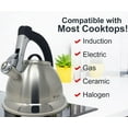 Pykal Whistling Tea Kettle with iCool Handle, Iron & Aluminum, 2 Free