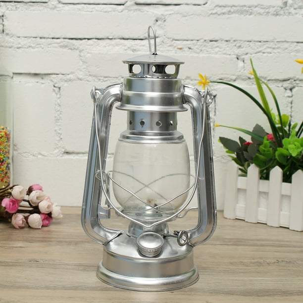 Vintage Style Oil Lamp Kerosene Camp Paraffin Hurricane Antique Metal Hanging Lantern For Indoor Or Outdoor Usage Com Vintage Style Oil Lamp Kerosene Camp, Outdoor Oil Lamps