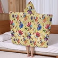 thumbnail image 5 of Flower Fairy Princess Pattern Hooded Bath Towel，50"x30" for Ages 3 To 12 Kids, Quick Dry Lightweight Soft Microfiber Hood Beach Towel Cover Up for Kids, 5 of 7