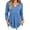 Black, Navy, Blue, Pink, variant on Women's V Neck Tunic Top 3/4 Sleeve Pleated Empire Waist Relaxed Loose Fit Casual Everyday Wardrobe Staple Blouse Tops