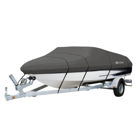Classic Accessories StormPro Waterproof Heavy-Duty Boat Cover, Fits boats 16 ft - 18.5 ft long x 98 in wide