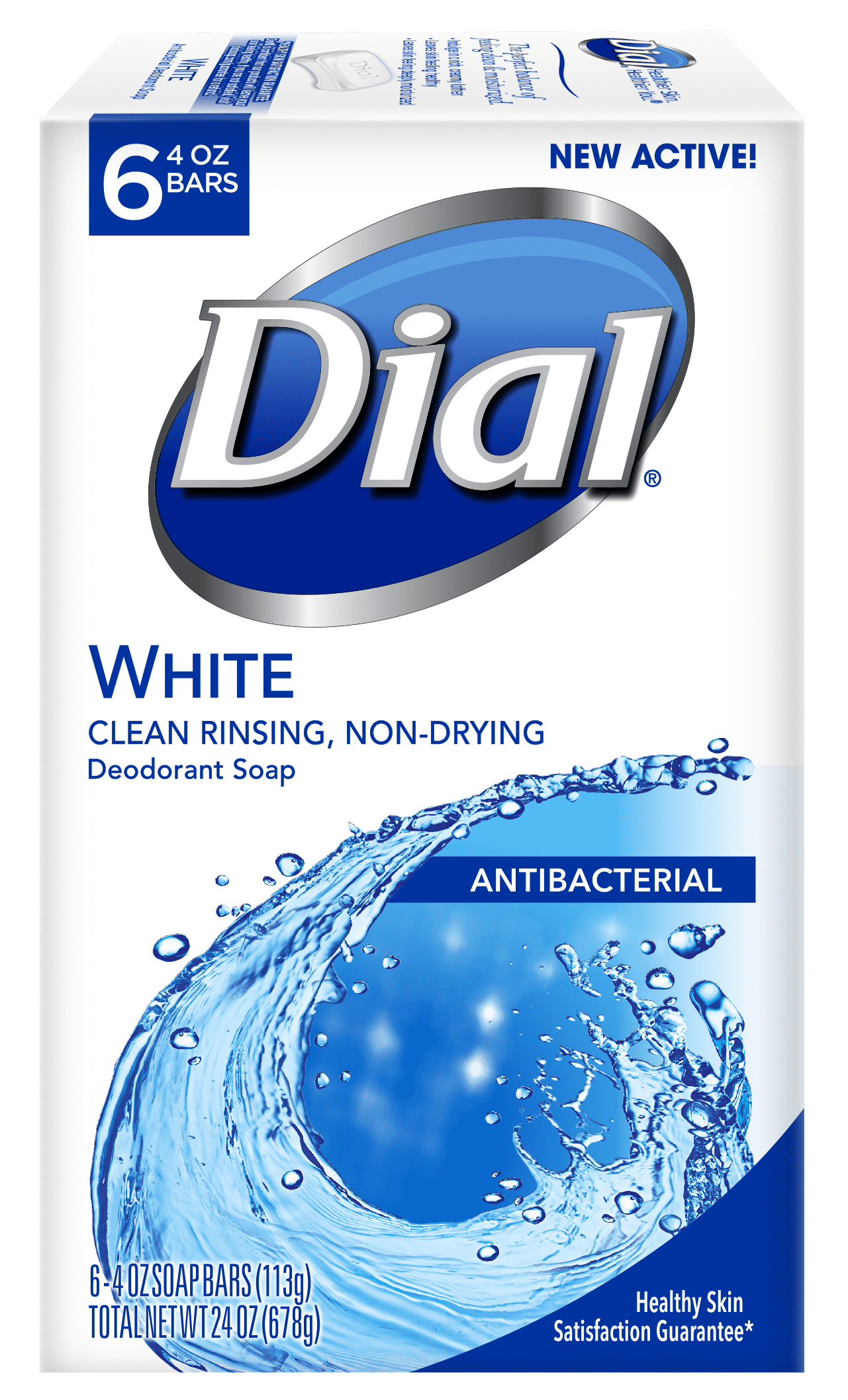 Dial Antibacterial Deodorant Bar Soap, White, 4 Ounce, 6 Bars - Walmart.com