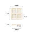 thumbnail image 2 of Excellante Passion Pearl melamine dinnerware collection 13.25 x 13.25 x 1.375 inch square 4 section compartment tray, comes in each, 2 of 2