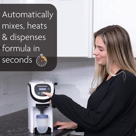 Baby Brezza Formula Pro Mini Baby Formula Mixer Machine Fits Small Spaces and is Portable for Travel Bottle Makers Makes The Perfect Bottle for Your Infant On The Go, White
