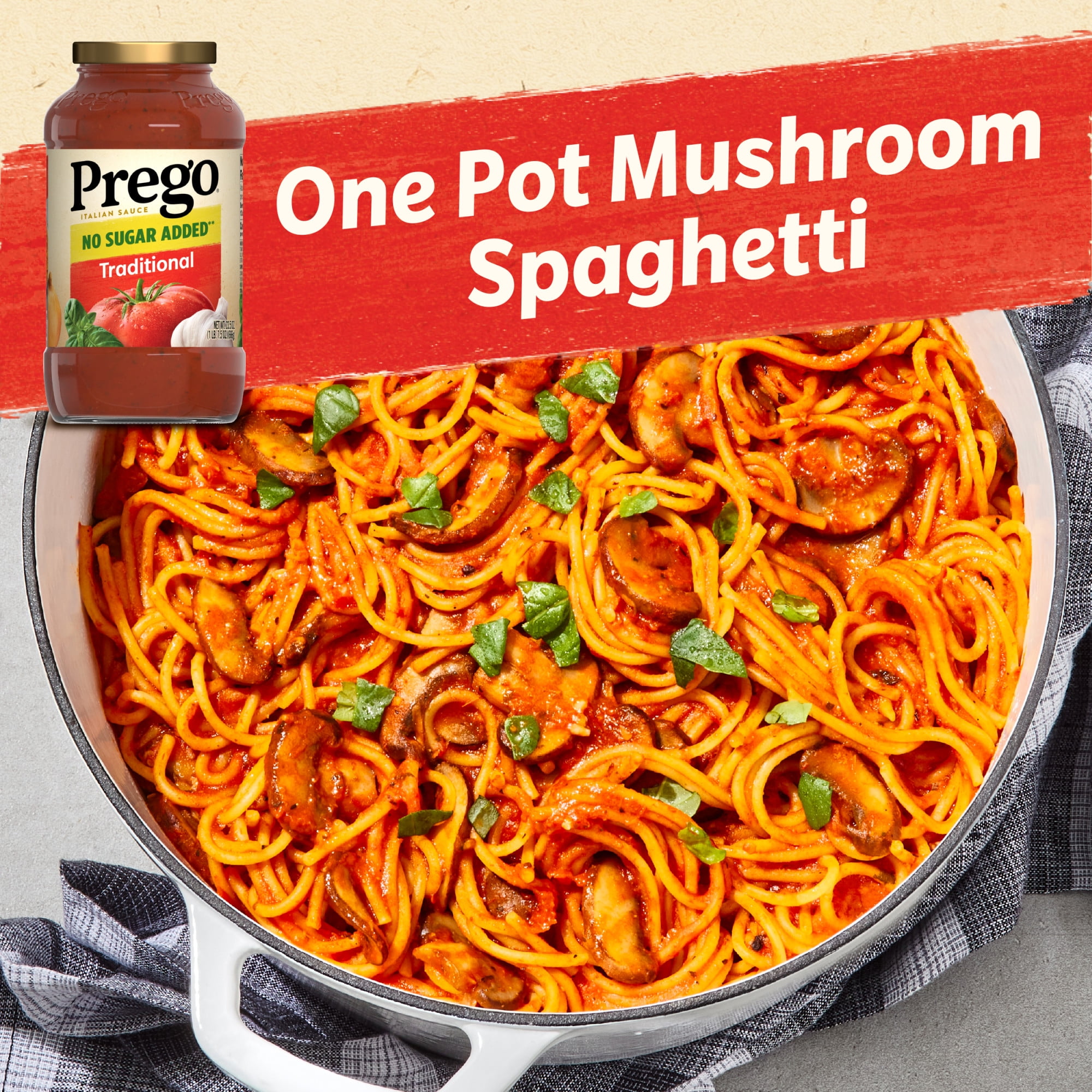 Prego No Sugar Added Traditional Pasta Sauce (23.5 oz) Delivery - DoorDash