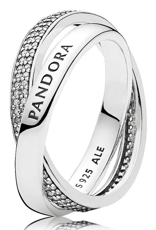 PANDORA Authentic Promise Ring, Clear CZ 196547CZ50 EU 5 US