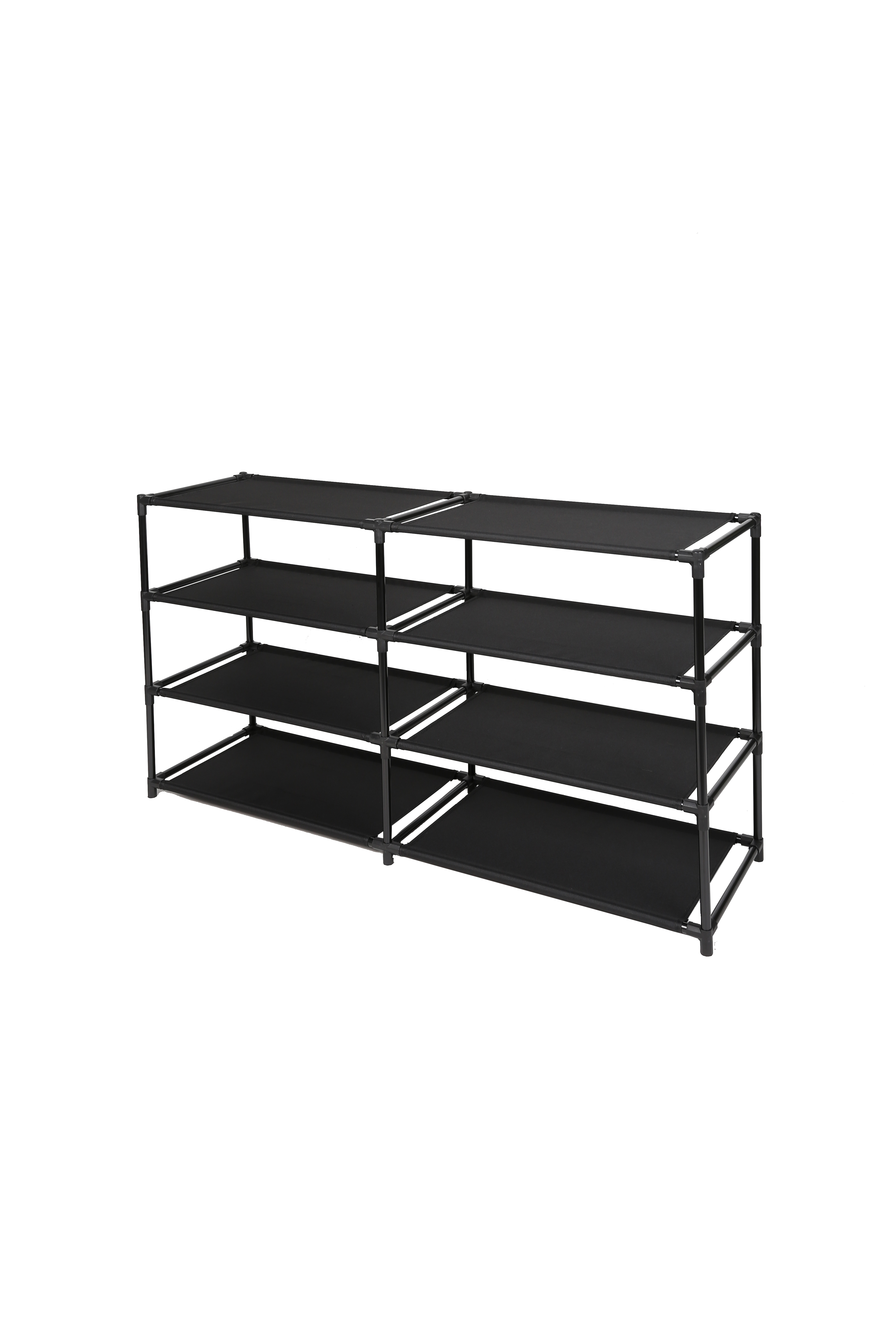 Mainstays 4-Tier Shoe Rack Organizer, Black, 24-Pair photo 2