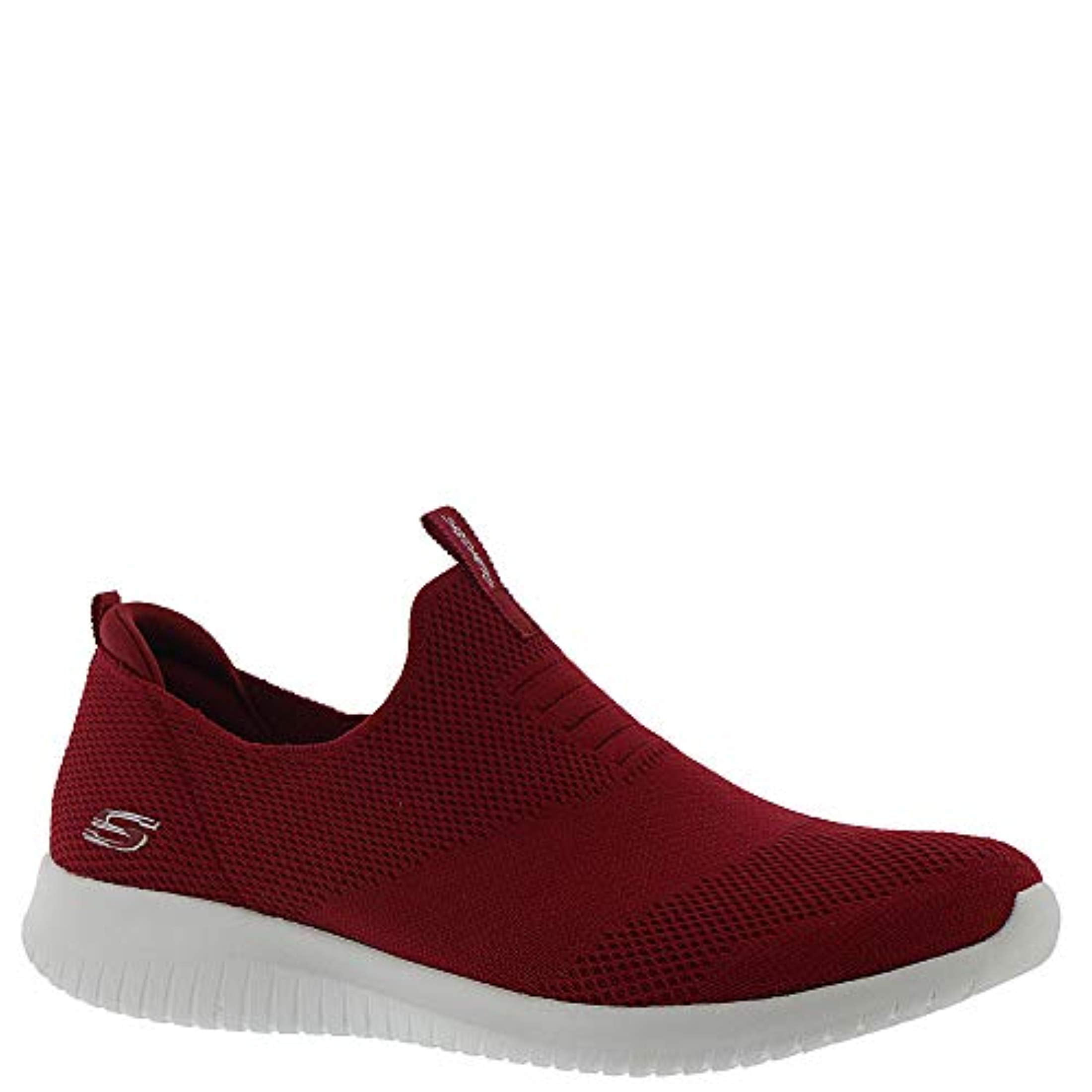 Womens Slip On Walking Sneakers Red 