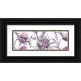 thumbnail image 1 of Fay, Mela 32x13 Black Ornate Wood Framed with Double Matting Museum Art Print Titled - Thistle Zoom in Lavender, 1 of 4