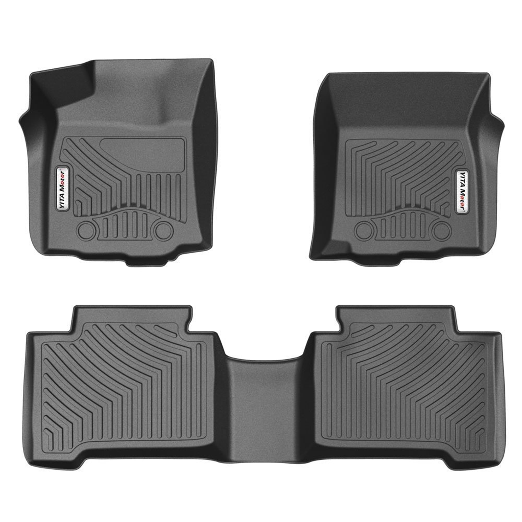 GGBAILEY Black Driver & Passenger Floor Mats Custom-Fit for Ford Fusion Energi 2013-2019