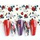 thumbnail image 5 of Adornos retro de flores para uñas, calcomanías de arte transferible, 10 unidades, lámina para nail art, 5 of 8