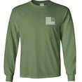 thumbnail image 2 of Fair Game Proud Vietnam Veteran Eagle Long Sleeve Shirt-Military Green-Small, 2 of 5