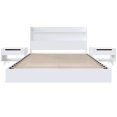 thumbnail image 2 of Nexera Harper Ensemble de Chambre à Coucher Plateforme Flottante 4 Pcs, Blanc, Double, 2 of 8