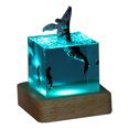 thumbnail image 1 of Adorno Cubo Ballena Marina Resina Con para La Habitación Del (luz Fuera Del Agua), 1 of 9