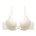 thumbnail image 2 of THDHVS Seamless Bras for Women,Invisible Backless Bra U Shape Seamless Push Up Back Smoothing Wear,Plus Size Bra White 44DE, 2 of 3