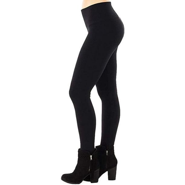 Women's Fleece Lined Leggings High Waist Seamless Tummy Control