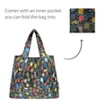 thumbnail image 5 of Wrapables Medium Foldable Tote Nylon Reusable Grocery Bag (Set of 2), Connections, 5 of 6