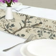 thumbnail image 4 of Yayeee Table Runner 70 inches Long Home Kitchen Dinning Party Decoration, Beige Birds, 4 of 7