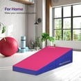 thumbnail image 6 of Matladin Incline Gymnastics Mat, Folding Gymnastics Cheese Wedge Mat, Gym Fitness Tumbling Skill Shape Mat for Kids Girls Home Training Exercise Mat, 48"x24"x14", 6 of 7