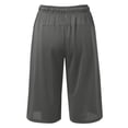 thumbnail image 3 of XIAONU Women's Quick Dry Athletic Capri Shorts Zipper-Pocket Workout Gym Knee-Length Pants, 3 of 5