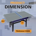 thumbnail image 6 of 6ft Mid-Size Ping Pong Conversion Top, Foldable & Portable Table Tennis Table Top for for Indoor/Outdoor,Grey, 6 of 7
