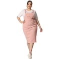 thumbnail image 3 of Vestido de mujer de talgrande con tirantes ajustables y abertuen espalRo2X, 3 of 6