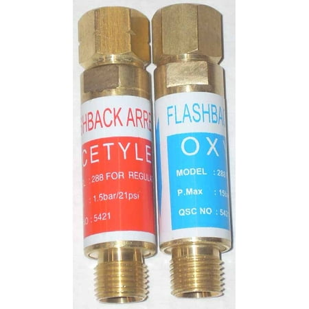 - Welding Cutting Torch Hose Flashback Arrestors Std B-Size Fittings 9/16-18